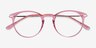 Particle Clear Pink & Rose Gold Plastic-metalEyeglass Frames from EyeBuyDirect, Closed View