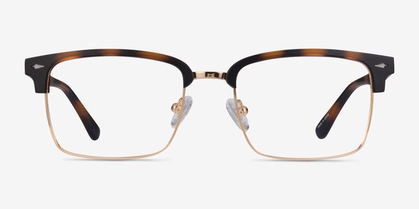 Renaissance Matte Tortoise & Gold Métal Montures de lunettes de vue