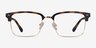 Renaissance Matte Tortoise & Gold MetalEyeglass Frames from EyeBuyDirect, Front View