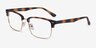 Renaissance Matte Tortoise & Gold MetalEyeglass Frames from EyeBuyDirect, Angle View