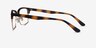 Renaissance Matte Tortoise & Gold MetalEyeglass Frames from EyeBuyDirect, Side View
