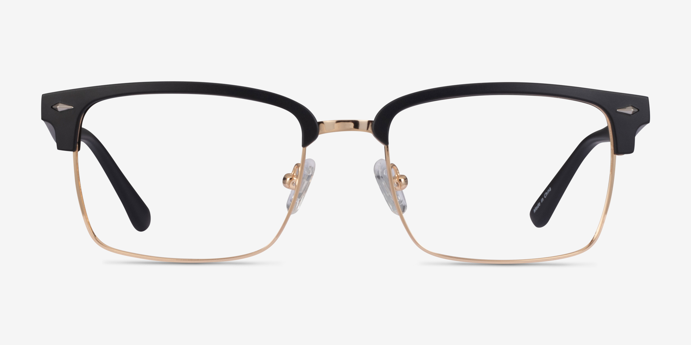 Black Iron White Gold Eyewear Men