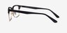 Renaissance Black Gold MetalEyeglass Frames from EyeBuyDirect, Side View
