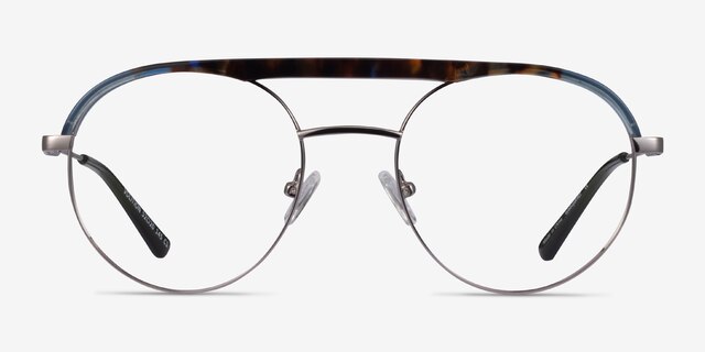 Volition Gunmetal & Tortoise Acetate-metalEyeglass Frames from EyeBuyDirect, Front View