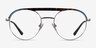 Volition Gunmetal & Tortoise Acetate-metalEyeglass Frames from EyeBuyDirect, Front View