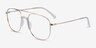Subject Gold & Clear Acetate-metalEyeglass Frames from EyeBuyDirect, Angle View