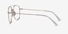 Subject Gold & Clear Acetate-metalEyeglass Frames from EyeBuyDirect, Side View