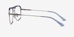 Dynamo Clear Blue & Gunmetal Acetate, MetalEyeglass Frames from EyeBuyDirect, Side View