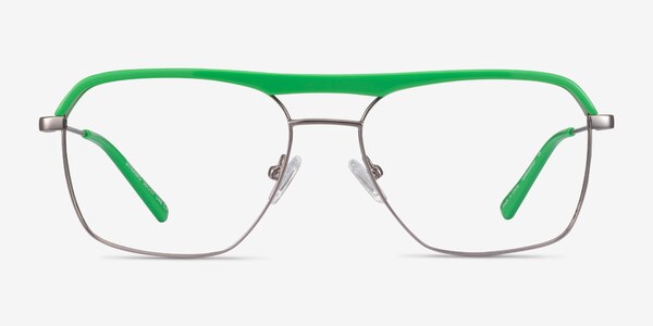 Dynamo Green & Gunmetal Acetate-metal Montures de lunettes de vue
