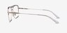 Dynamo Clear & Gold Acetate-metalEyeglass Frames from EyeBuyDirect, Side View
