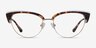 Essential Tortoise & Gold Acetate-metalEyeglass Frames from EyeBuyDirect, Front View
