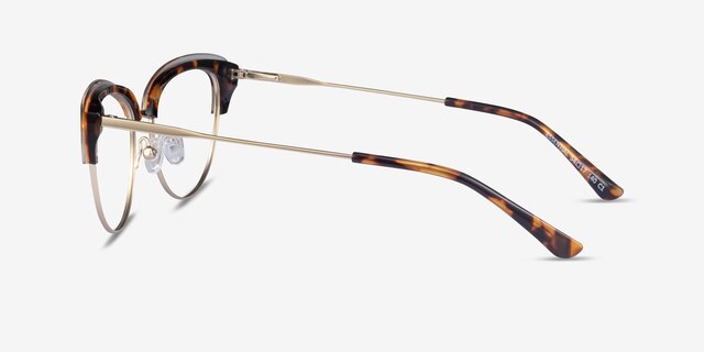 Essential Tortoise & Gold Acetate-metalEyeglass Frames from EyeBuyDirect, Side View