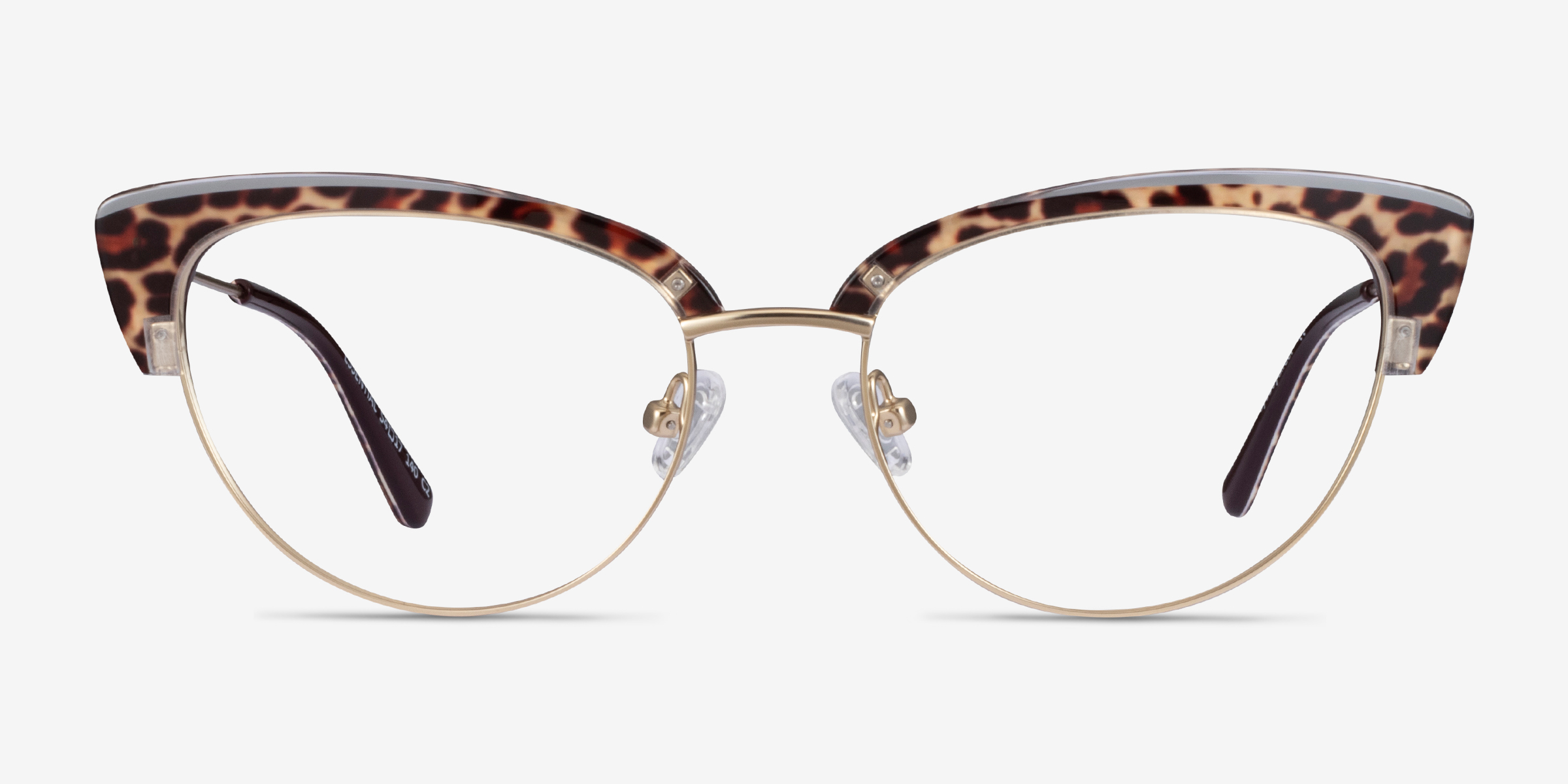 Essential Cat Eye Leopard & Gold Glasses for Women Eyebuydirect Canada