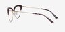 Essential Leopard & Gold Acetate-metalEyeglass Frames from EyeBuyDirect, Side View