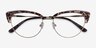 Essential Leopard & Gold Acetate-metalEyeglass Frames from EyeBuyDirect, Closed View