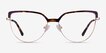 Dona Floral & Rose Gold Acetate, MetalEyeglass Frames from EyeBuyDirect, Front View