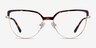Dona Floral & Rose Gold Acetate-metalEyeglass Frames from EyeBuyDirect, Front View