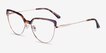 Dona Floral & Rose Gold Acetate, MetalEyeglass Frames from EyeBuyDirect, Angle View