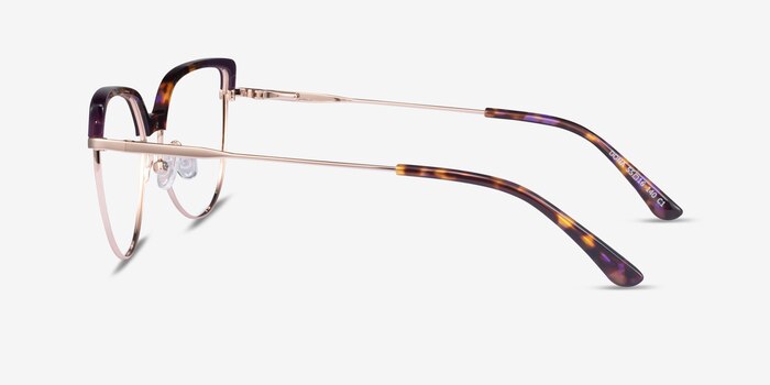 Dona Floral & Rose Gold Acetate-metal Montures de lunettes de vue d'EyeBuyDirect