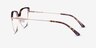 Dona Floral & Rose Gold Acetate-metalEyeglass Frames from EyeBuyDirect, Side View