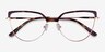 Dona Floral & Rose Gold Acetate-metalEyeglass Frames from EyeBuyDirect, Closed View