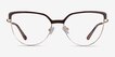 Dona Brown & Gold Acetate, MetalEyeglass Frames from EyeBuyDirect, Front View