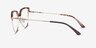 Dona Brown & Gold Acetate-metalEyeglass Frames from EyeBuyDirect, Side View