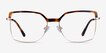 Further Tortoise & Gold Acetate, MetalEyeglass Frames from EyeBuyDirect, Front View