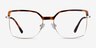 Further Tortoise & Gold Acetate-metalEyeglass Frames from EyeBuyDirect, Front View