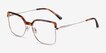 Further Tortoise & Gold Acetate, MetalEyeglass Frames from EyeBuyDirect, Angle View