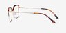 Further Tortoise & Gold Acetate-metalEyeglass Frames from EyeBuyDirect, Side View