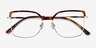 Further Tortoise & Gold Acetate-metalEyeglass Frames from EyeBuyDirect, Closed View