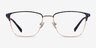 Moore Blue Tortoise Gold AcetateEyeglass Frames from EyeBuyDirect, Front View