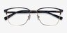 Moore Blue Tortoise Gold AcetateEyeglass Frames from EyeBuyDirect, Closed View