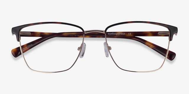 Moore Tortoise Gold AcetateEyeglass Frames from EyeBuyDirect, Closed View