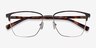 Moore Tortoise Gold AcetateEyeglass Frames from EyeBuyDirect, Closed View