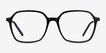 Modernity Black Silver AcetateEyeglass Frames from EyeBuyDirect, Front View