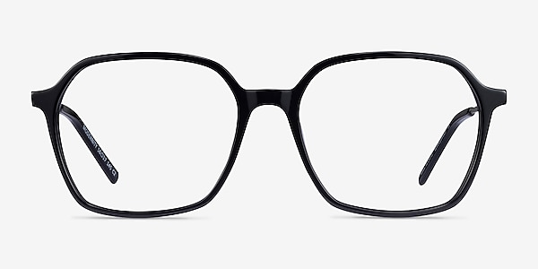 Modernity Black Silver Acétate Montures de lunettes de vue