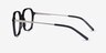 Modernity Black Silver AcetateEyeglass Frames from EyeBuyDirect, Side View