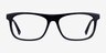 Drop Dark Navy Silver AcétateMontures de lunettes de vue d'EyeBuyDirect, Vue de Face