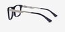 Drop Dark Navy Silver AcétateMontures de lunettes de vue d'EyeBuyDirect, Vue de Côté