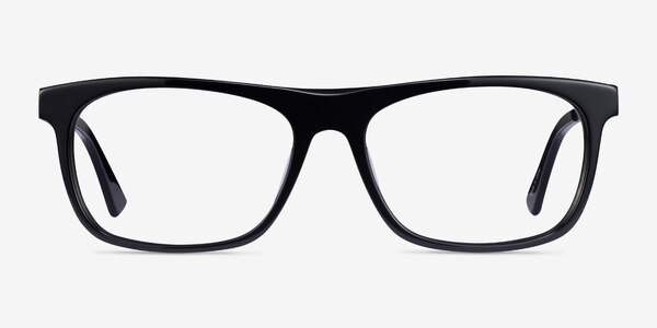 Drop Black Acetate Eyeglass Frames