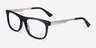 Drop Black AcetateEyeglass Frames from EyeBuyDirect, Angle View