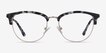 Sophisticated Ivory Tortoise & Silver Acetate, MetalEyeglass Frames from EyeBuyDirect, Front View