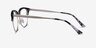 Sophisticated Ivory Tortoise & Silver Acetate-metalEyeglass Frames from EyeBuyDirect, Side View