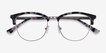 Sophisticated Ivory Tortoise & Silver Acetate, MetalEyeglass Frames from EyeBuyDirect, Closed View