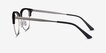 Sophisticated Black & Silver Acetate, MetalEyeglass Frames from EyeBuyDirect, Side View
