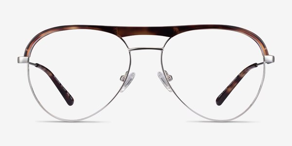 Mission Tortoise & Silver Acetate-metal Montures de lunettes de vue