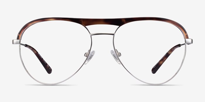 Mission Tortoise & Silver Acetate-metal Eyeglass Frames from EyeBuyDirect