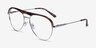Mission Tortoise & Silver Acetate-metalEyeglass Frames from EyeBuyDirect, Angle View